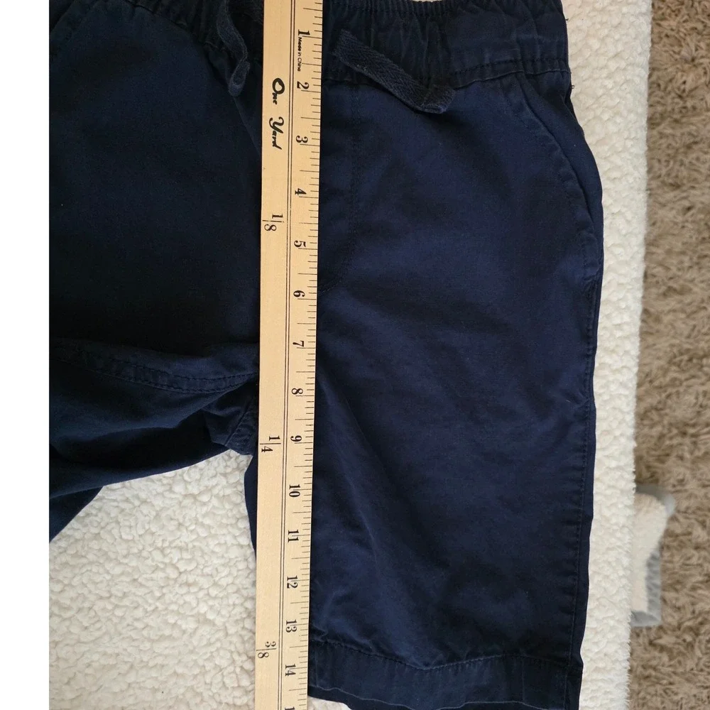 The Children's Place Boys Navy Blue Chino Pull-On Shorts Size 6‎ Elastic Waist